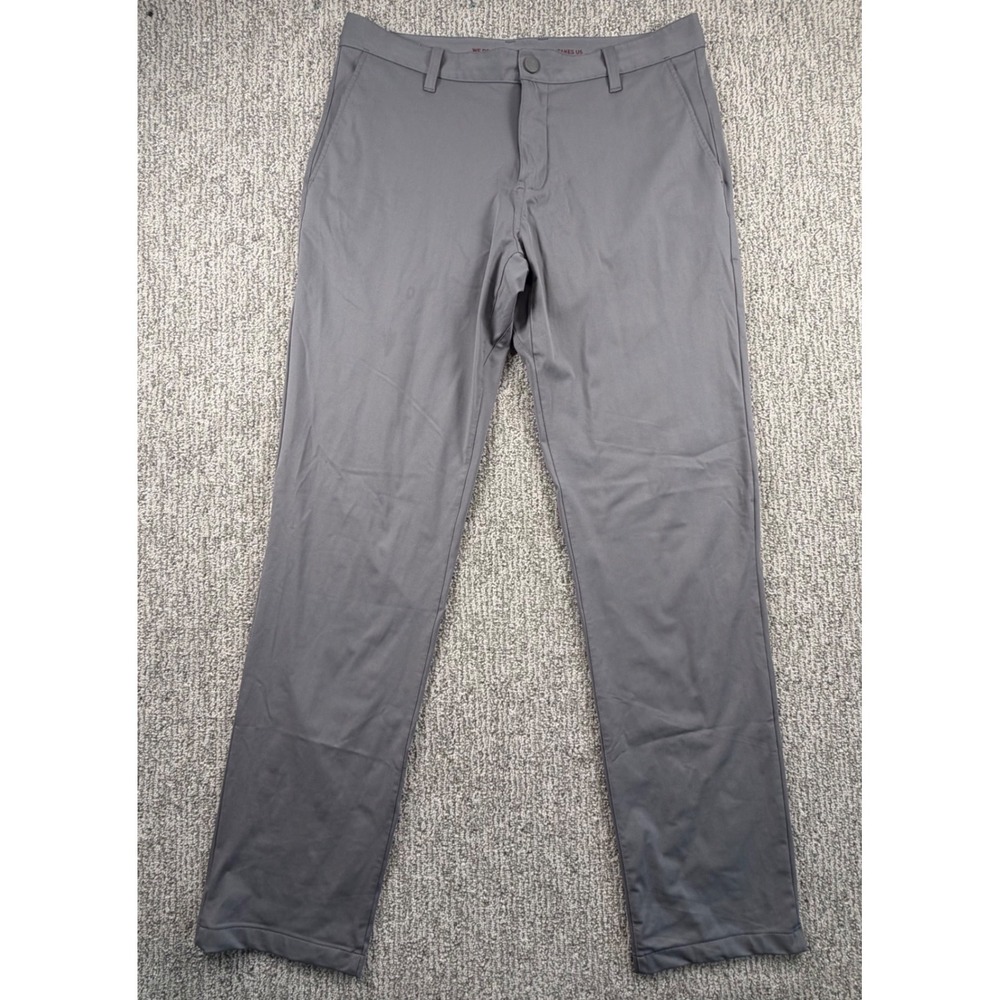 Rhone Commuter Pants Mens 34 Grey Performance Stretch Trousers 101028